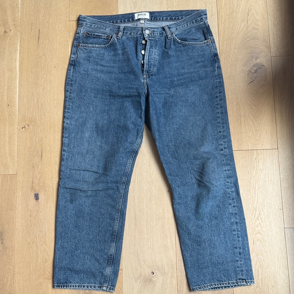 Agolde Women's Blue Boyfriend Jeans
